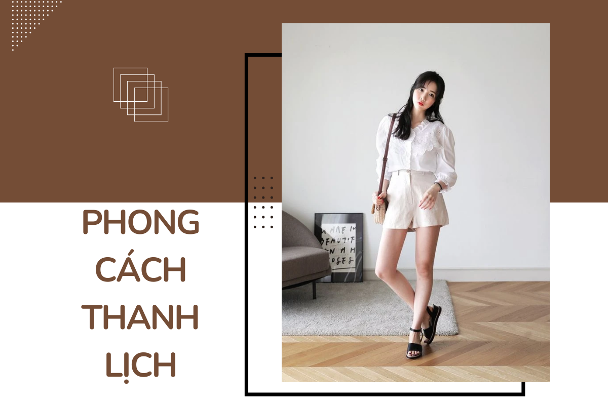 chiếc quần ngắn cũng có thể biến tấu thành trang phục thanh lịch nếu biết cách phối đồ