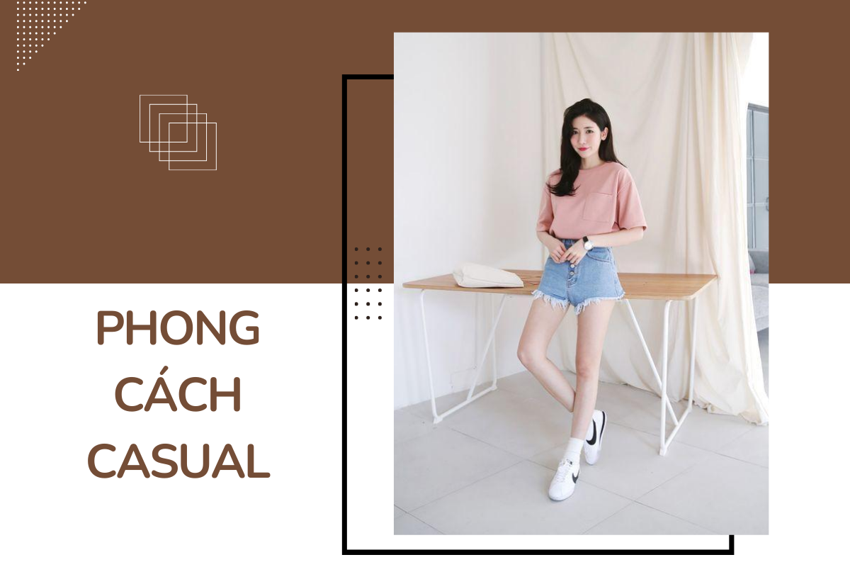 sự kết hợp giữa chiếc quần ngắn và áo phông luôn là lựa chọn tối ưu